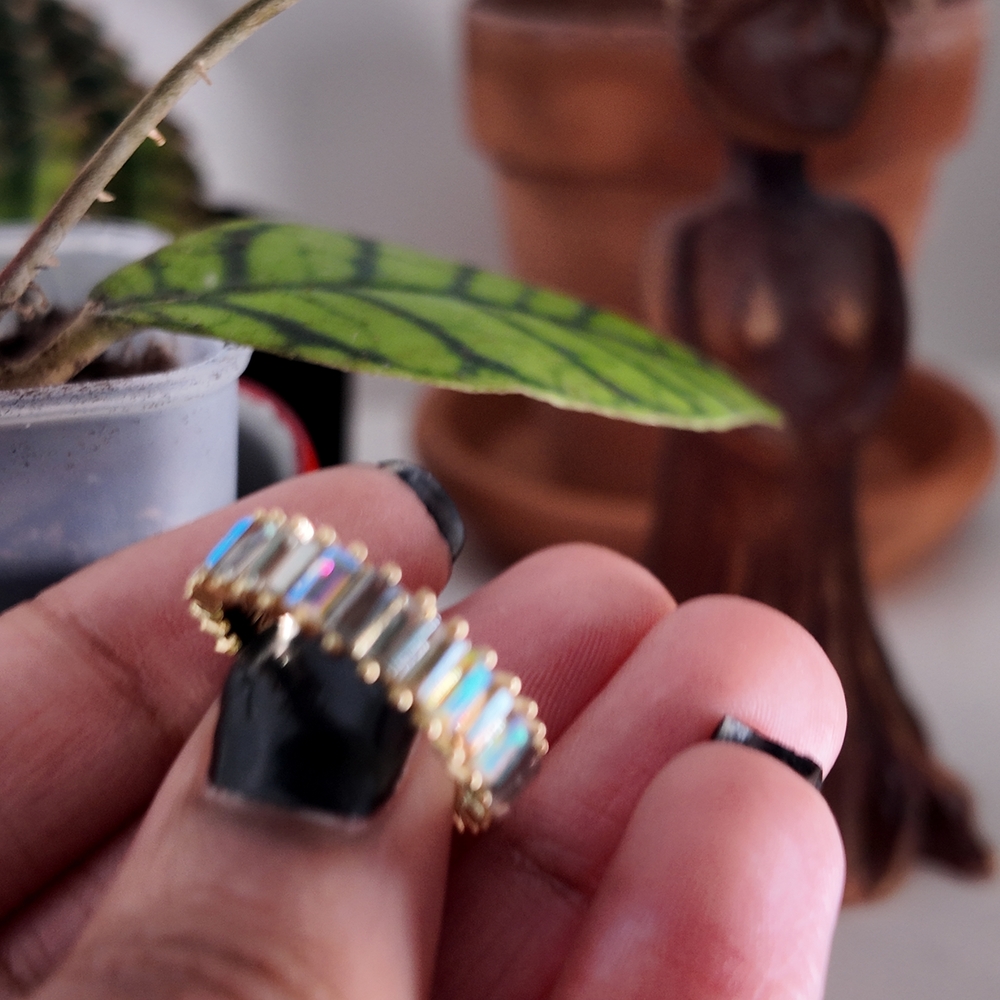 BaubleBar Iridescent Gold Ring